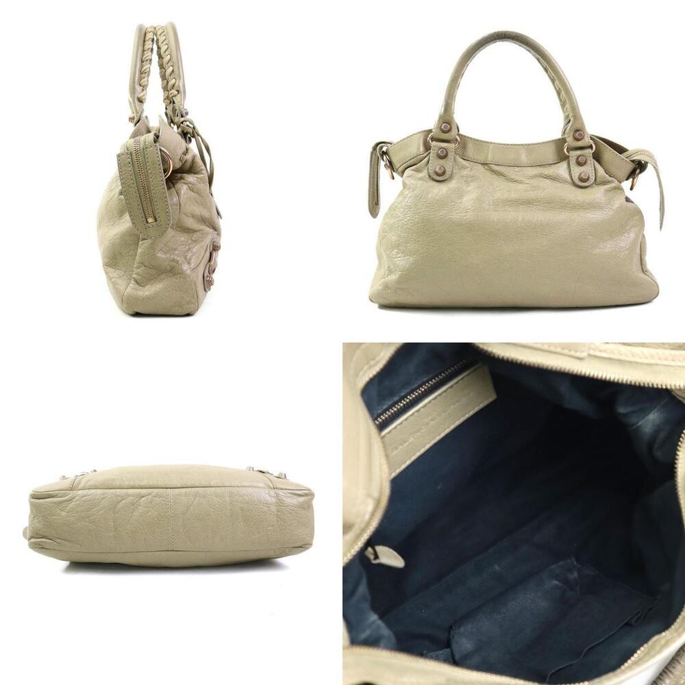 Balenciaga Leather Town Beige Giant Bag Shoulder - Picture 1 of 4